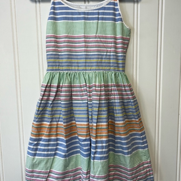 Striped Multicolor Kids Casual Dress - Picture 5 of 9